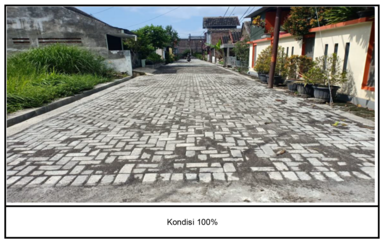 Pavingisasi kondisi 100%