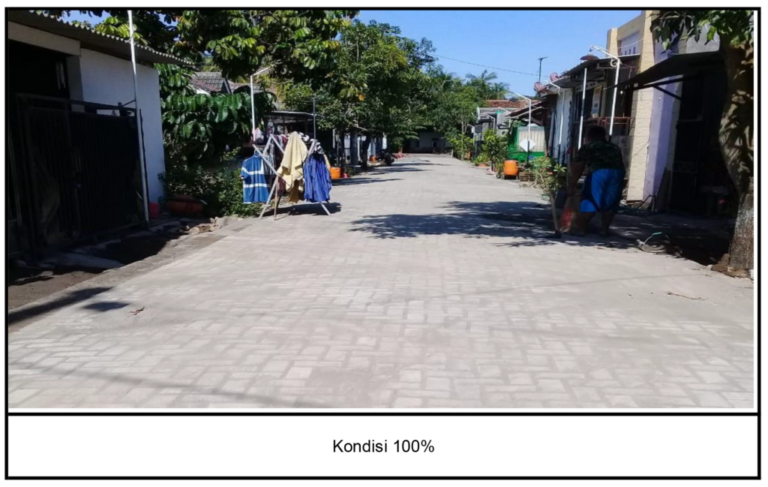 Pavingisasi kondisi 100%
