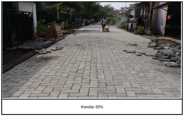 Pavingisasi kondisi 50%