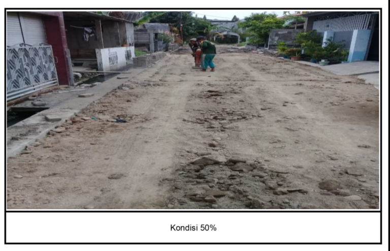 Pavingisasi kondisi 50%